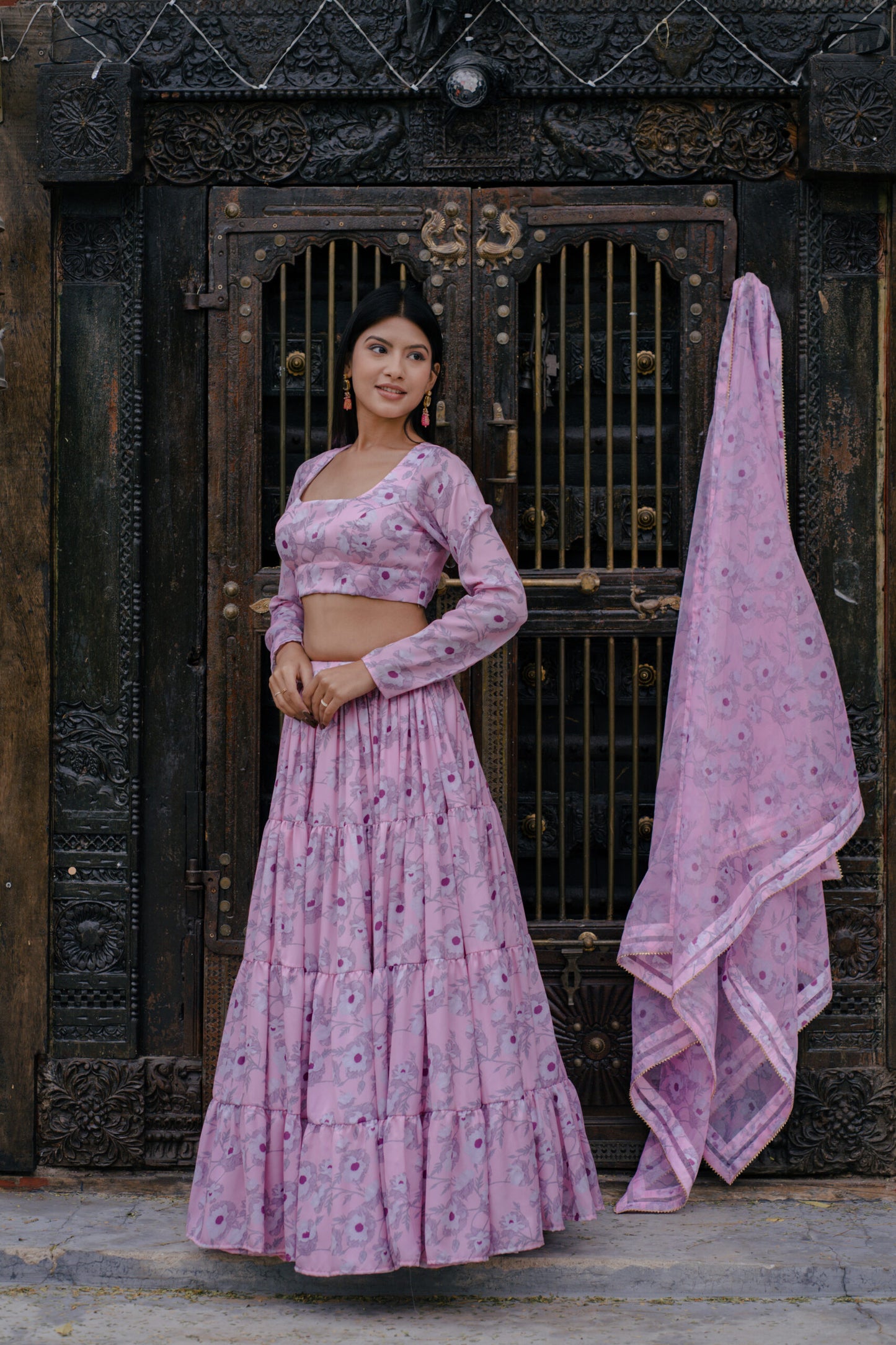 Ajara Classic Silk Lehanga Set